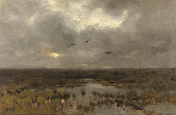 Der Sumpf, c.1885/88 | Anton Mauve | Giclée Leinwand Kunstdruck