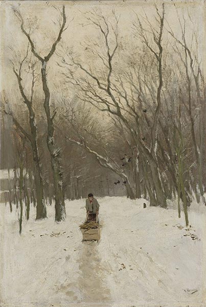 Winter in the Scheveningen Woods, c.1870/88 | Anton Mauve