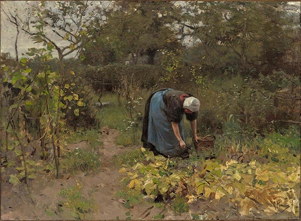 Im Gemüsegarten, 1887 | Anton Mauve
