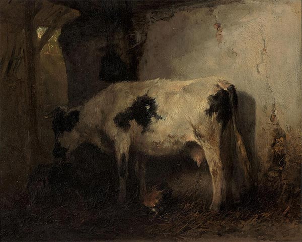 Cow in a Stable, 1858 | Anton Mauve | Giclée Canvas Print