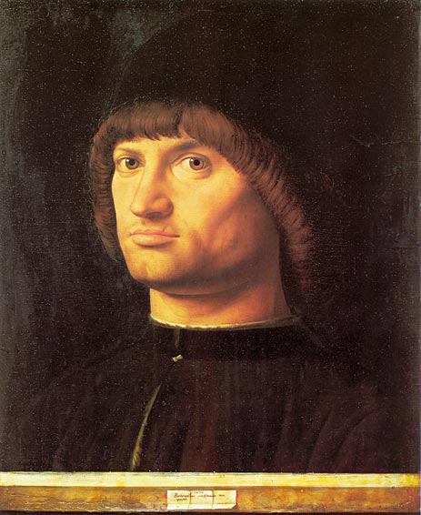 Portrait of a Man (Il Condottiere), 1475 | Antonello da Messina | Giclée Canvas Print