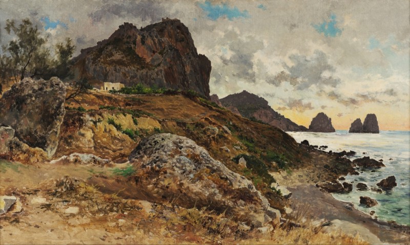 Felsnadeln in Capri, c.1890/00 | Antonino Leto | Giclée Leinwand-Kunstdruck
