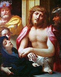 Christus dem Volk vorgestellt (Ecce Homo), c.1525/30 von Correggio | Leinwand Kunstdruck