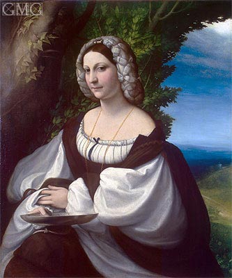 Correggio | Portrait of a Lady, c.1520/24 | Giclée Canvas Print