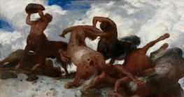 Battle of the Centaurs, c.1872/73 by Arnold Bocklin | Canvas Print