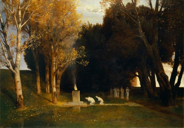 The Sacred Grove, 1882 | Arnold Bocklin | Giclée Canvas Print