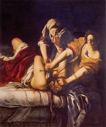 Judith tötet Holofernes, c.1620 von Artemisia Gentileschi | Leinwand Kunstdruck