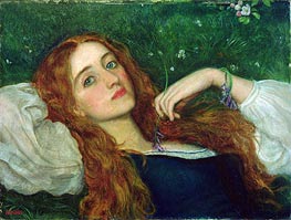 In the Grass | Arthur Hughes | Painting Reproduction