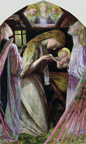 Arthur Hughes | The Nativity, 1858 | Giclée Canvas Print