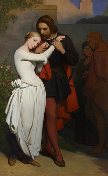 Faust and Marguerite in the Garden, 1846 | Ary Scheffer | Giclée Canvas Print