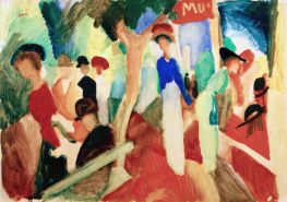 Hat Shop at the Promenade, 1913 | August Macke