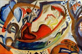 Nude Girls in a Boat, 1913 | August Macke