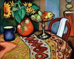 Still-Life with Sunflowers, 1911 | August Macke