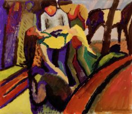 Fallen, 1911 by August Macke | Giclée Paper Art Print