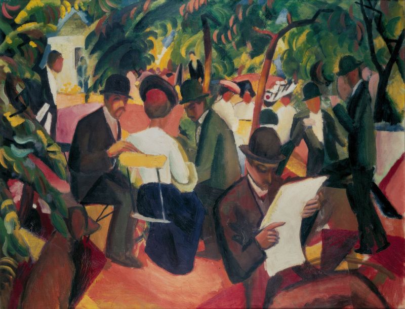 Garden Restaurant, 1912 | August Macke | Giclée Canvas Print