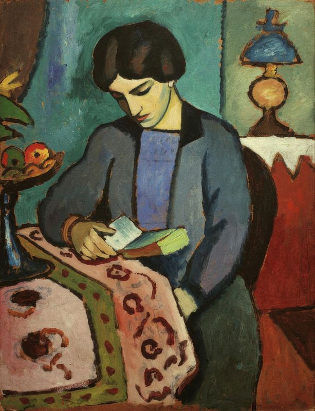 The Wife of the Artist, 1912 | August Macke | Giclée Canvas Print