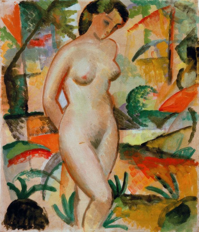 Standing Nude, 1912 | August Macke | Giclée Paper Art Print