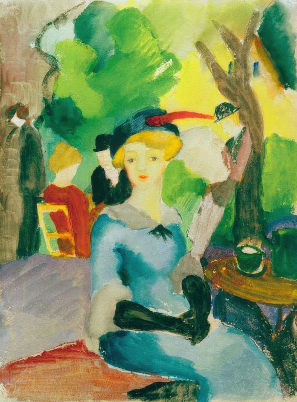 Figures in the Park, 1913 | August Macke | Giclée Paper Art Print