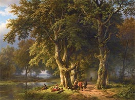 Summer Landscape, 1850 by Barend Cornelius Koekkoek | Canvas Print