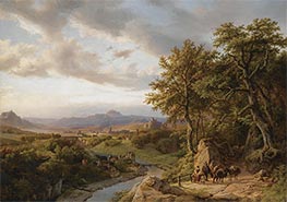 A Landscape in Luxemburg, n.d. by Barend Cornelius Koekkoek | Canvas Print
