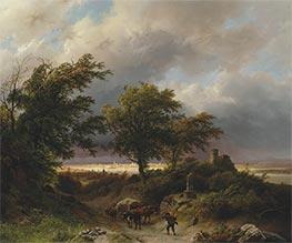 A Wooded Landscape, 1847 by Barend Cornelius Koekkoek | Art Print