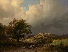 Morning Landscape, 1844 by Barend Cornelius Koekkoek | Canvas Print
