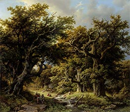 Barend Cornelius Koekkoek | Oak Forest, 1856 | Giclée Canvas Print