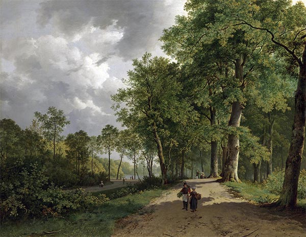 View of a Park, 1835 | Barend Cornelius Koekkoek | Giclée Canvas Print