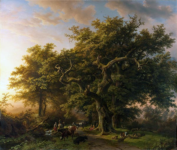 Barend Cornelius Koekkoek | Forest Scene, 1848 | Giclée Canvas Print