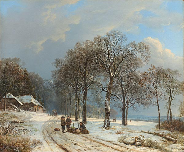 Winter Landscape, c.1835/38 | Barend Cornelius Koekkoek | Giclée Canvas Print