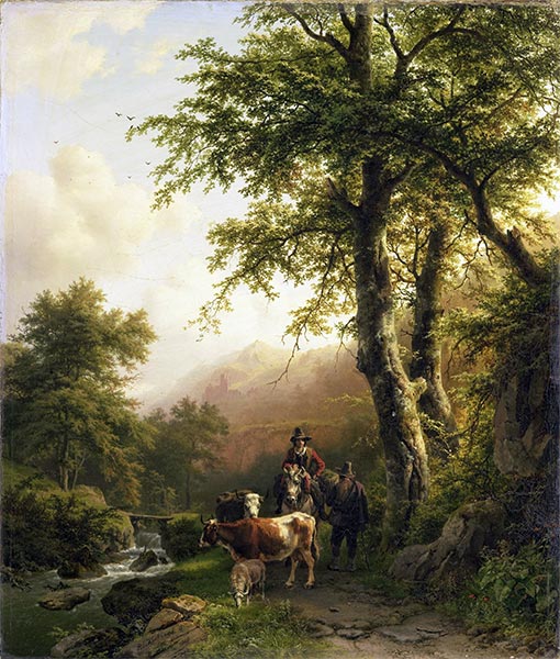 Italian Landscape, 1848 | Barend Cornelius Koekkoek | Giclée Canvas Print