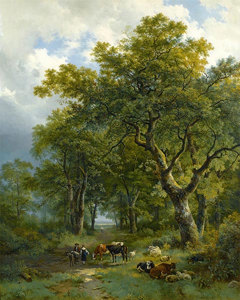 A Wooded Path, 1833 | Barend Cornelius Koekkoek
