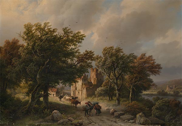 The Gust of Wind, 1845 | Barend Cornelius Koekkoek | Giclée Canvas Print