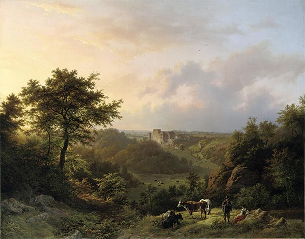 The Stronghold Hollenfels, Luxembourg, 1847 | Barend Cornelius Koekkoek | Giclée Canvas Print