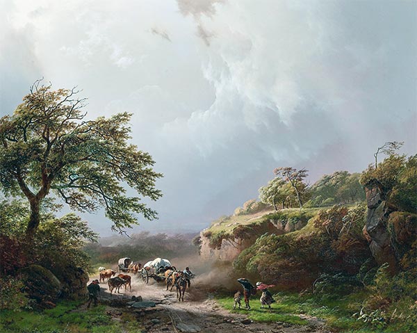 The Storm, 1840 | Barend Cornelius Koekkoek | Giclée Canvas Print