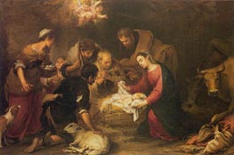 Murillo | The Adoration of the Shepherds, c.1665/68 | Giclée Canvas Print