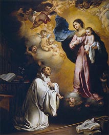 The Virgin Appears to Saint Bernard | Murillo | Gemälde Reproduktion
