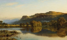 Where Peaceful Waters Glide by Benjamin Williams Leader, 1898