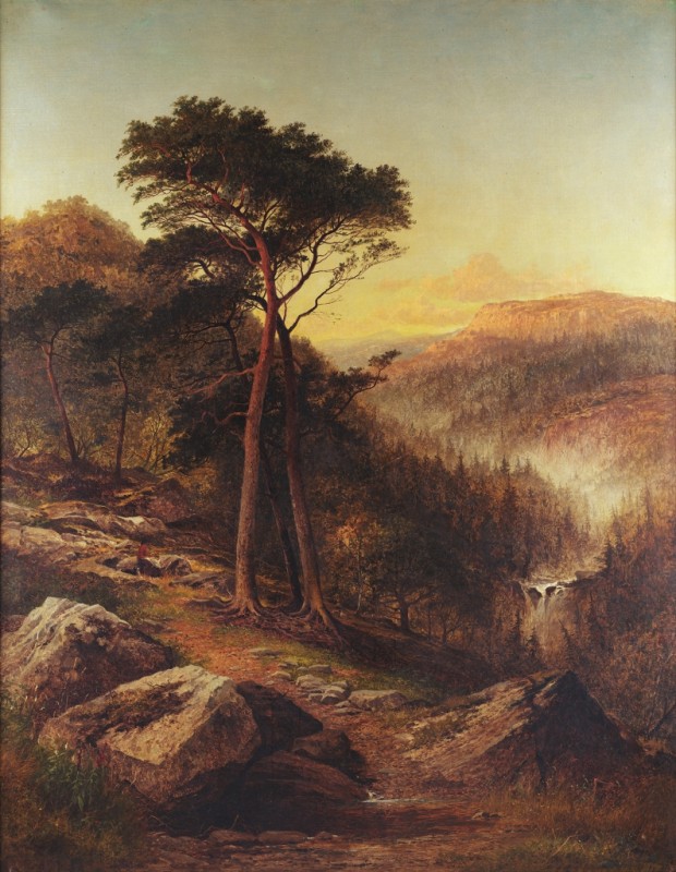 Wasserfälle von Bettws-y-Coed, 1869 | Benjamin Williams Leader | Giclée Leinwand-Kunstdruck