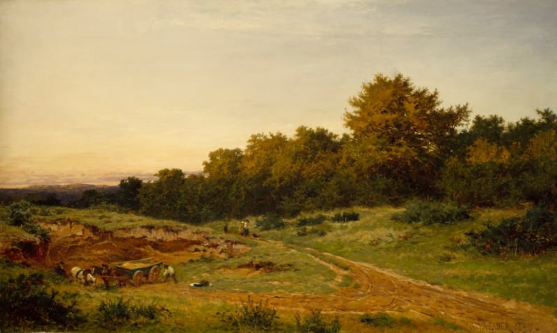 Die Sandgrube, Burrow's Cross, 1898 | Benjamin Williams Leader | Giclée Leinwand-Kunstdruck
