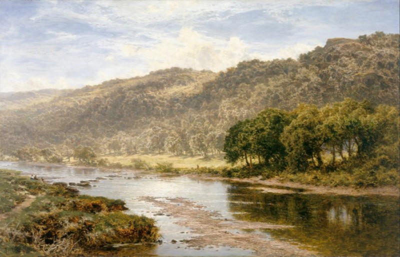 Am Llugwy unterhalb von Capel Curig, 1903 | Benjamin Williams Leader | Giclée Leinwand-Kunstdruck