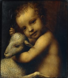 Das Jesuskind mit einem Lamm, 1525 | Bernardino Luini