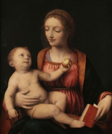 Jungfrau Maria mit dem Kind und dem Apfel, 1525 | Bernardino Luini