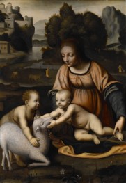 Madonna and Child with St. John the Baptist and the Lamb, 1525 | Bernardino Luini