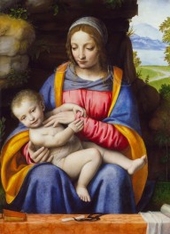 The Virgin and Child in a Landscape, 1520 by Bernardino Luini | Giclée Canvas Print