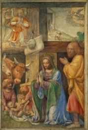 Nativity and the Annunciation to the Shepherds, n.d. | Bernardino Luini