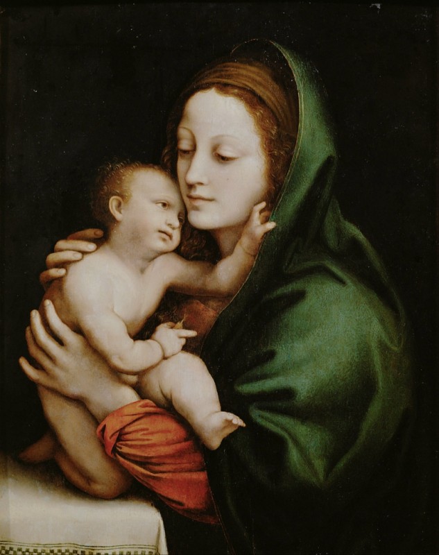 Maria mit Kind, 1510 | Bernardino Luini | Giclée Leinwand-Kunstdruck