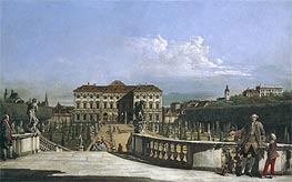 The Liechtenstein Garden Palace from the Garden Side, c.1759/60 von Bernardo Bellotto | Leinwand Kunstdruck