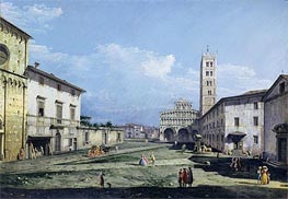 Bernardo Bellotto | The Piazza San Martino and The Duomo | Giclée Canvas Print