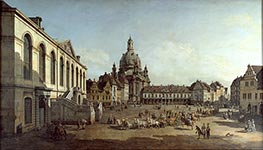 Bernardo Bellotto | The Neuer Marktplatz in Dresden | Giclée Canvas Print